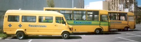 Minibus e scuolabus gialli Monti Tours